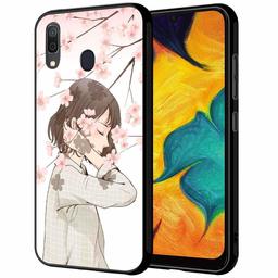 Amazon Brand - Solimo Designer Floral Printed Hard Back Case Mobile Cover forSamsung Galaxy A30 (D1243)