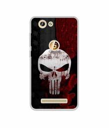 Amazon Brand - Solimo Designer Punisher Skull UV Printed Soft Back Case Mobile Cover for Gionee F103 Pro