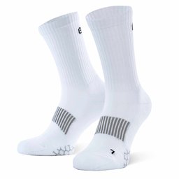 Eono Essentials Performance sportsokken (3-pack), unisex, kleur: zwart/wit/grijs, maten: UK 3-16, EU 35-50