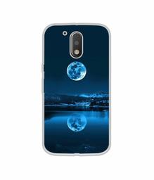 Amazon Brand - Solimo Designer Moon Pattern Print UV Printed Soft Back Case Mobile Cover for Motorola Moto G4 Plus