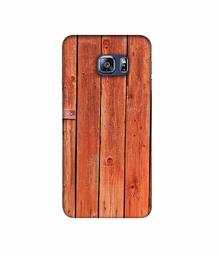 Amazon Brand - Solimo Designer Wooden Door 3D Printed Hard Back Case Mobile Cover for Samsung Galaxy S6 Edge Plus