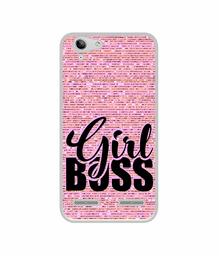 Amazon Brand - Solimo Designer Girl Boss On Pink Sparkle UV Printed Soft Back Case Mobile Cover for Lenovo Vibe K5