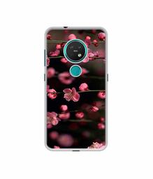 Amazon Brand - Solimo Designer Pink Flowers UV Printed Soft Back Case Mobile Cover for Nokia 7.2