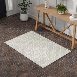 Amazon Brand – Stone & Beam Contemporary Hourglass Wool Area Rug, 3' 9