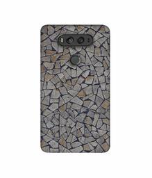 Amazon Brand - Solimo Designer Marble Pices 3D Printed Hard Back Case Mobile Cover for LG V20