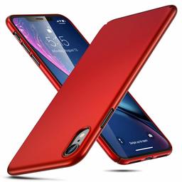 Eono iPhone XR Case,Slim Black Shock Absorption Hard TPU Cover Case [Ultra-Thin and Highly Protective] for the iPhone XR,Red