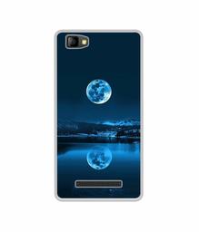 Amazon Brand - Solimo Designer Moon Pattern Print UV Printed Soft Back Case Mobile Cover for Lyf Flame 8