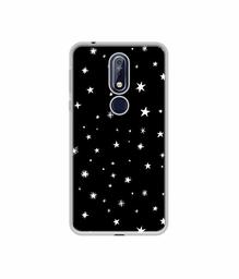 Amazon Brand - Solimo Designer Sperking Stars UV Printed Soft Back Case Mobile Cover for Nokia 7.1