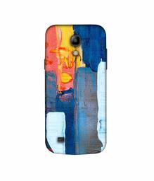 Amazon Brand - Solimo Designer Canvas with Blue Paint 3D Printed Hard Back Case Mobile Cover for Samsung Galaxy S4 Mini