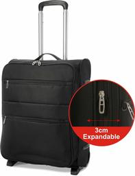 EONO Essentials 55x40x20 Tamaño Máximo de Ryanair y Vueling Trolley Maleta Equipaje de Mano Cabina Ligera con 2 Ruedas, Ampliable a 55x40x23cm para Lufthansa, Norwegian, Eurowings y más