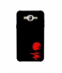 Amazon Brand - Solimo Designer Red Moon 3D Printed Hard Back Case Mobile Cover for Samsung Galaxy J2 (2016)