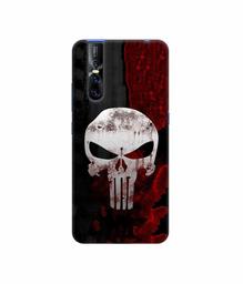 Amazon Brand - Solimo Designer Punisher Skull 3D Printed Hard Back Case Mobile Cover for Vivo V15 Pro