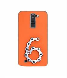 Amazon Brand - Solimo Designer Number Six 3D Printed Hard Back Case Mobile Cover for LG K7