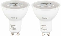 AmazonBasics - Lampadine per faretti, a LED, GU10, 5,5 W (equivalenti a 50 W), luce bianca calda, dimmerabili, confezione da 16