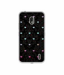 Amazon Brand - Solimo Designer Heart Texture UV Printed Soft Back Case Mobile Cover for Nokia 2.2