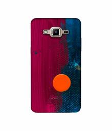 Amazon Brand - Solimo Designer Pink and Blue Brush Texture 3D Printed Hard Back Case Mobile Cover for Samsung Galaxy J2 Prime