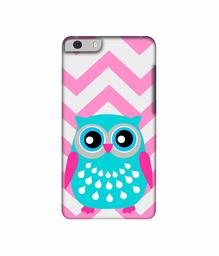 Amazon Brand - Solimo Designer Sky Blue Owl 3D Printed Hard Back Case Mobile Cover for Micromax Canvas Knight 2 E471