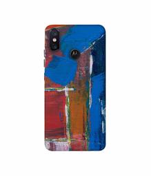 Amazon Brand - Solimo Designer Color Blog On Canvas 3D Printed Hard Back Case Mobile Cover for Motorola One Power