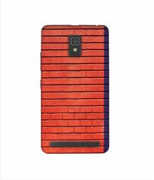 Amazon Brand - Solimo Designer Red and Purple Brick 3D Printed Hard Back Case Mobile Cover for Lenovo A6600