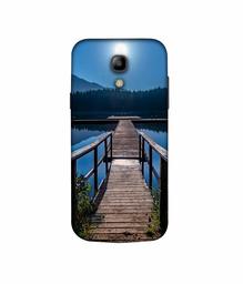 Amazon Brand - Solimo Designer Wooden Beach 3D Printed Hard Back Case Mobile Cover for Samsung Galaxy S4 Mini