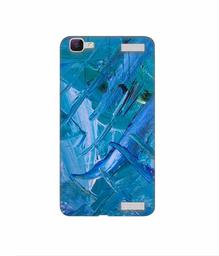 Amazon Brand - Solimo Designer Blue Paint 3D Printed Hard Back Case Mobile Cover for Vivo V1 Max