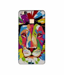 Amazon Brand - Solimo Designer Lion Multicolor Vector 3D Printed Hard Back Case Mobile Cover for Huawei P9 lite