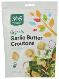 365 Everyday Value, Organic Croutons, Butter & Garlic, 4.5 oz