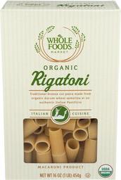 Whole Foods Market Organic Rigatoni, 473 ml