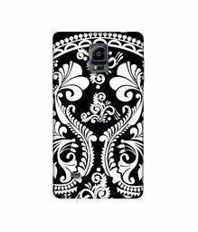 Amazon Brand - Solimo Designer Round White Rangoli 3D Printed Hard Back Case Mobile Cover for Samsung Galaxy Note 4