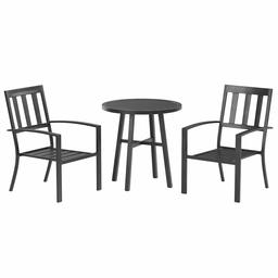 AmazonBasics 3-Piece Steel Bistro Outdoor Patio Set