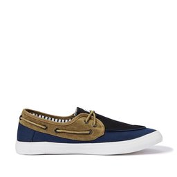 Amazon Brand - Symbol Men's Black / Blue / Tan Boat Shoes - 9 UK/India (43 EU)(AZ-SH-19B)