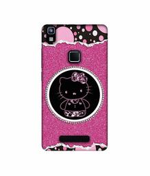 Amazon Brand - Solimo Designer Kitty with Glitter UV Printed Soft Back Case Mobile Cover for Lava Z80