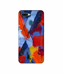 Amazon Brand - Solimo Designer X Multicolor Texture 3D Printed Hard Back Case Mobile Cover for Oppo A7