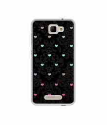 Amazon Brand - Solimo Designer Heart Texture UV Printed Soft Back Case Mobile Cover for Panasonic Eluga I3