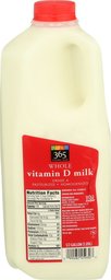 365 Everyday Value, Whole Vitamin D Milk, Half Gallon, 64 oz