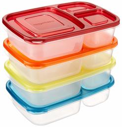 AmazonBasics bento-matlåda, 4-pack