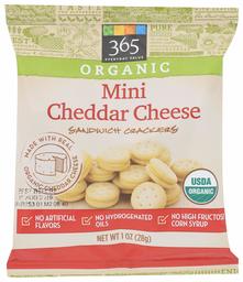 365 EVERYDAY VALUE Mini Cheese Sandwich Crackers individual bag, 1 OZ