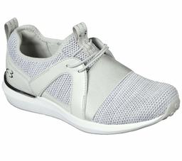 Concept 3 by Skechers Easy Street Mesh Slip-on Sneaker, Light Grey, 4.5 UK