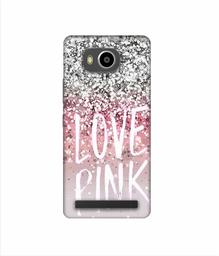 Amazon Brand - Solimo Designer Love Pink 3D Printed Hard Back Case Mobile Cover for Lenovo A7700