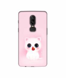 Amazon Brand - Solimo Designer Kitty 3D Printed Hard Back Case Mobile Cover for Oneplus 6