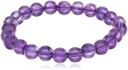 stretch smooth round 8mm grade a amethyst 7.5