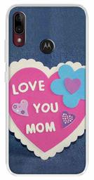 Amazon Brand - Solimo Designer Multicolor Love Mom Heart Design Printed Soft Back Case Mobile Cover for Motorola Moto E6s / Motorola Moto E6 Plus