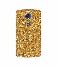 Amazon Brand - Solimo Designer Golden Sparkle 3D Printed Hard Back Case Mobile Cover for Motorola Moto E5 Plus