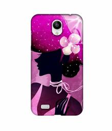 Amazon Brand - Solimo Designer Lady Vectors 3D Printed Hard Back Case Mobile Cover for Vivo Y21L