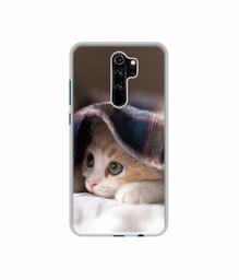 Amazon Brand - Solimo Designer Sleepy Kitten UV Printed Soft Back Case Mobile Cover for Mi Redmi Note 8 Pro