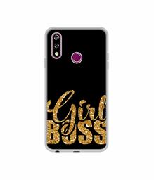 Amazon Brand - Solimo Designer Sparkle Girl Boss UV Printed Soft Back Case Mobile Cover for LG W10