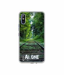 Amazon Brand - Solimo Designer Alone UV Printed Soft Back Case Mobile Cover for Tecno Spark Go