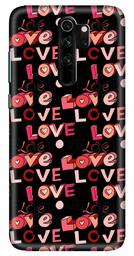 Amazon Brand - Solimo Designer Love Pattern Design 3D Printed Hard Back Case Mobile Cover for Xiaomi Redmi Note 8 Pro