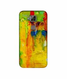 Amazon Brand - Solimo Designer Yellow and Green Paint 3D Printed Hard Back Case Mobile Cover for Huawei G8