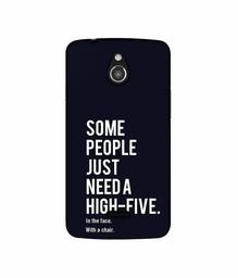 Amazon Brand - Solimo Designer High-Five 3D Printed Hard Back Case Mobile Cover for InFocus M2